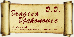 Dragiša Đakonović vizit kartica